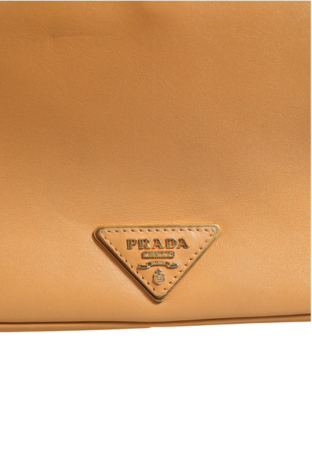 Prada Sidonie Beige Pebble Leather shoulder bag