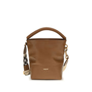 Burberry Brown Calf Leather Bos Taurus Backet Bag