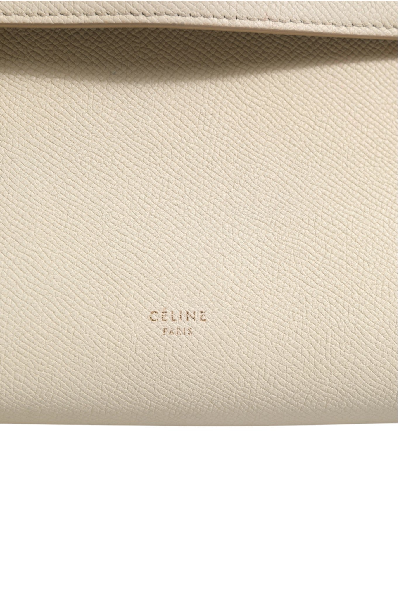 Celine Nano Belt Bag Grained Calfskin Chalk