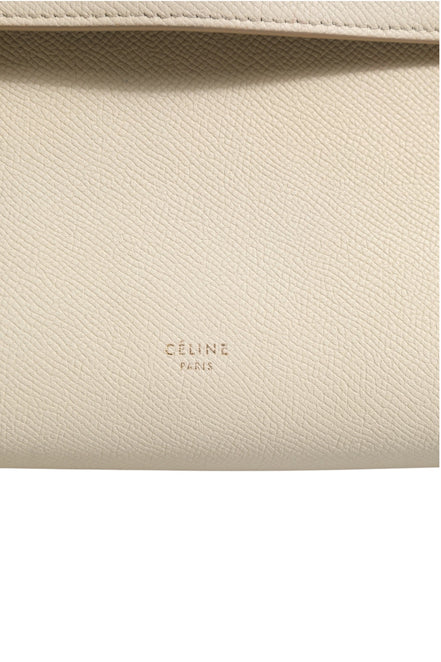 Celine Nano Belt Bag Grained Calfskin Chalk