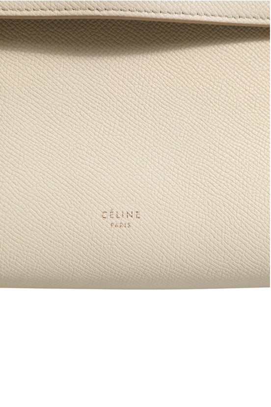 Celine Nano Τσάντα Ζώνη από Γρανιτένιο Δέρμα Calfskin Chalk  