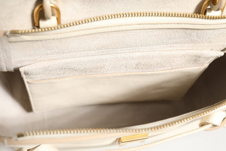 Celine Nano Belt Bag Grained Calfskin Chalk