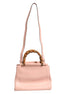 Gucci Pink And White Calfskin Small Nymphaea Top Handle Bag