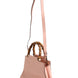 Gucci Pink And White Calfskin Small Nymphaea Top Handle Bag