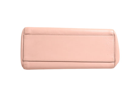Gucci Pink And White Calfskin Small Nymphaea Top Handle Bag