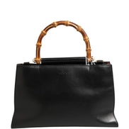 Gucci Nymphaea Bamboo Top Handle Leather Bag