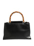 Gucci Nymphaea Bamboo Top Handle Leather Bag