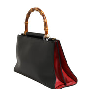 Gucci Nymphaea Bamboo Top Handle Leather Bag