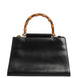 Gucci Nymphaea Bamboo Top Handle Leather Bag