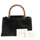 Gucci Nymphaea Bamboo Top Handle Leather Bag