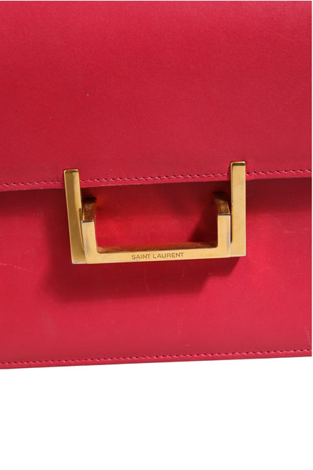 Saint Laurent Loulou Pink Leather Shoulder Handbag 24cm