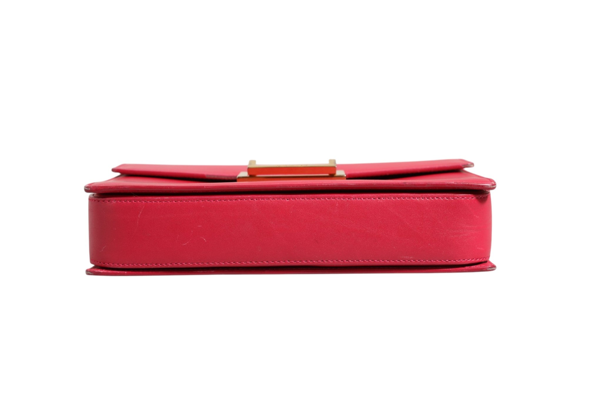 Saint Laurent Loulou Pink Leather Shoulder Handbag 24cm