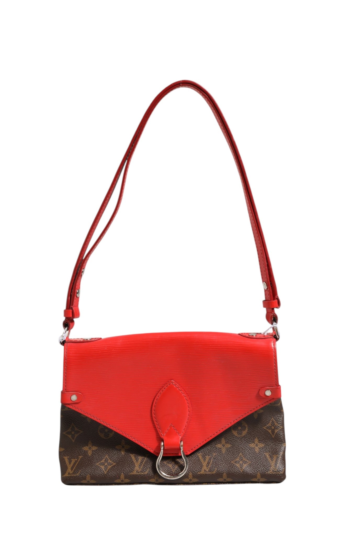 Louis Vuitton Saint Michel Monogram Epi Τσάντα Ώμου Coquelicot