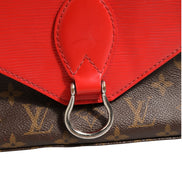 Louis Vuitton Saint Michel Monogram Epi Τσάντα Ώμου Coquelicot