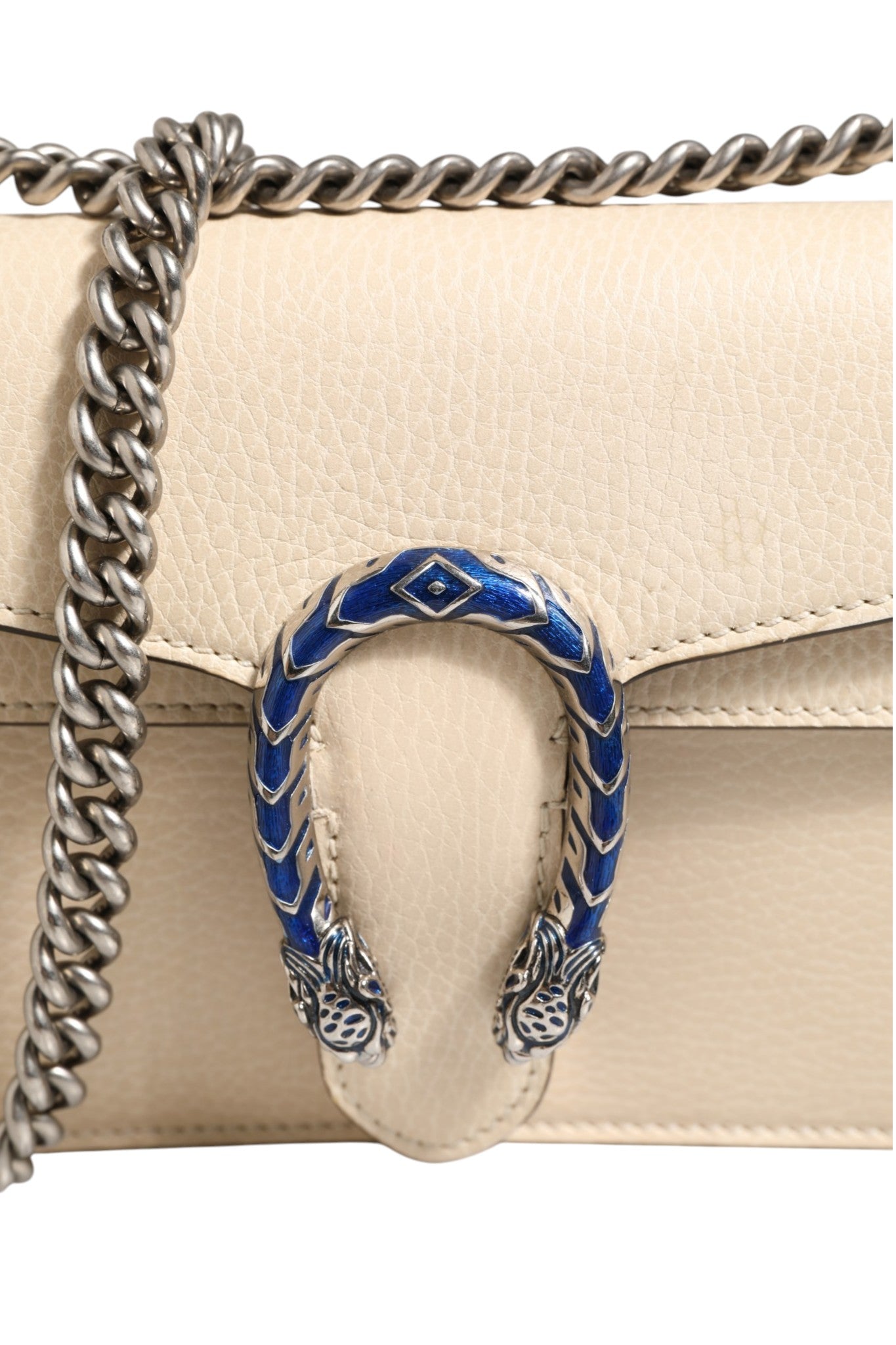 Gucci Dionysus White Leather Handbag