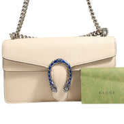 Gucci Dionysus White Leather Handbag