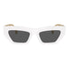 Versace White Acetate Sunglasses
