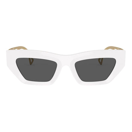Versace White Acetate Sunglasses