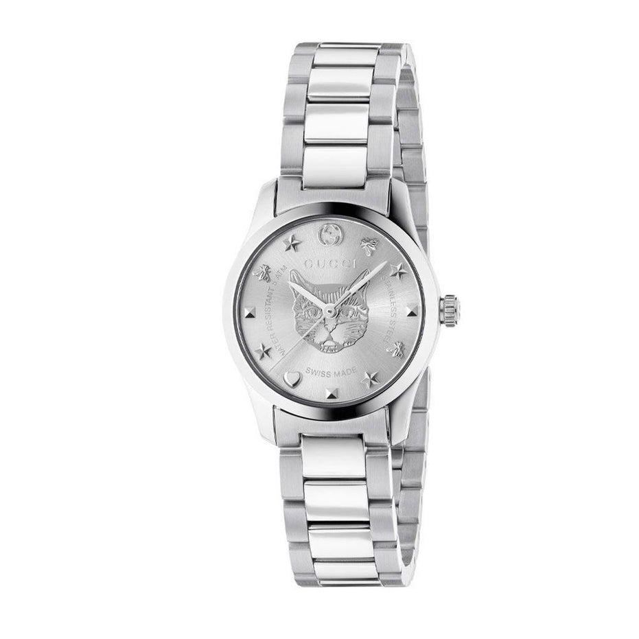 Gucci Gray Stainless Steel Dress Watch