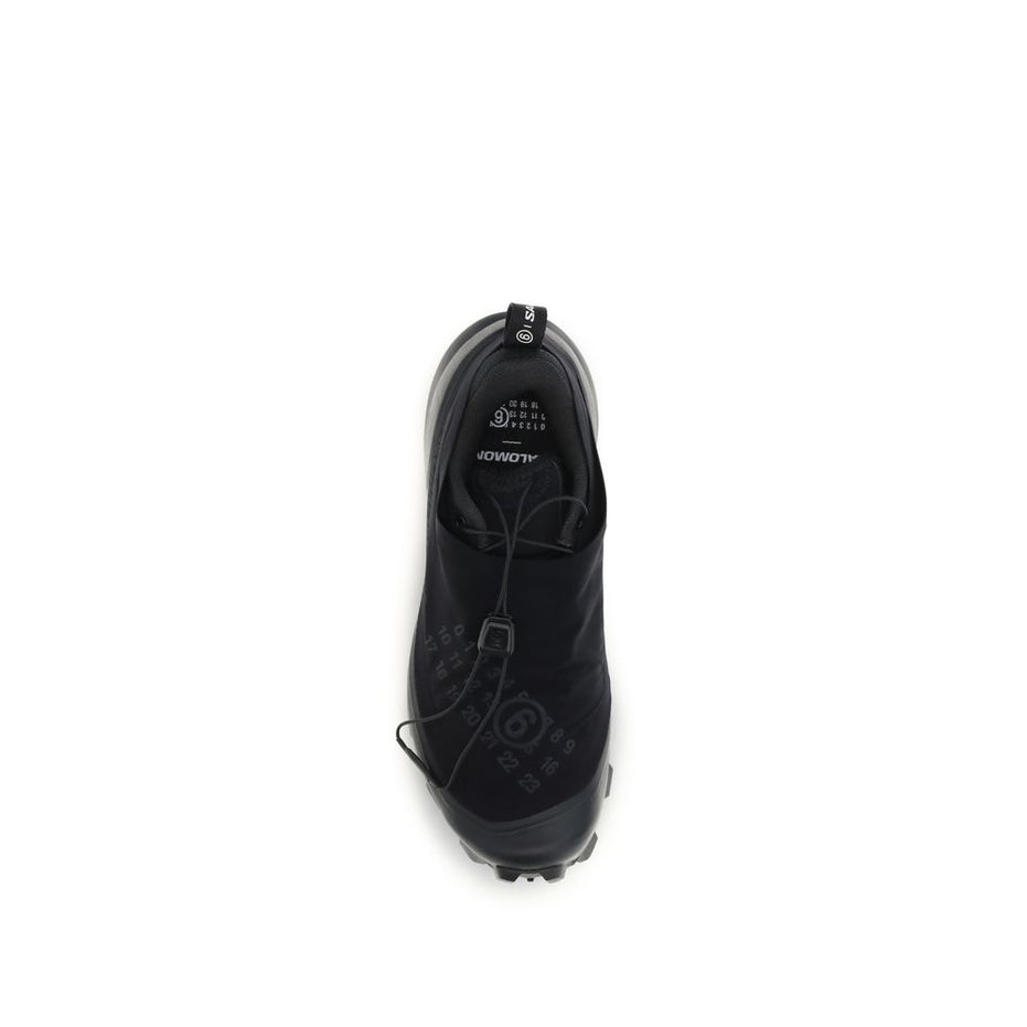 MM6 Black Nylon Athletic Sneakers