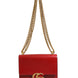 Gucci Marmont small shoulder bag in Rosso Ancora red leather