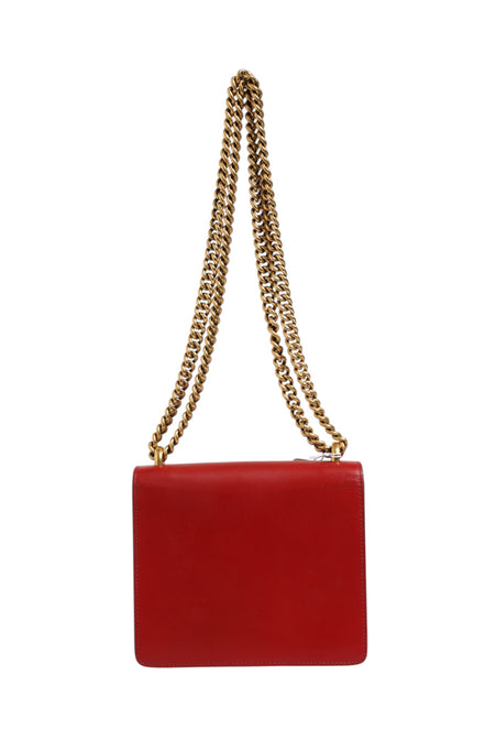 Gucci Marmont small shoulder bag in Rosso Ancora red leather