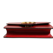 Gucci Marmont small shoulder bag in Rosso Ancora red leather