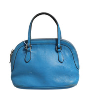 Gucci Blue Leather Dome Handbag