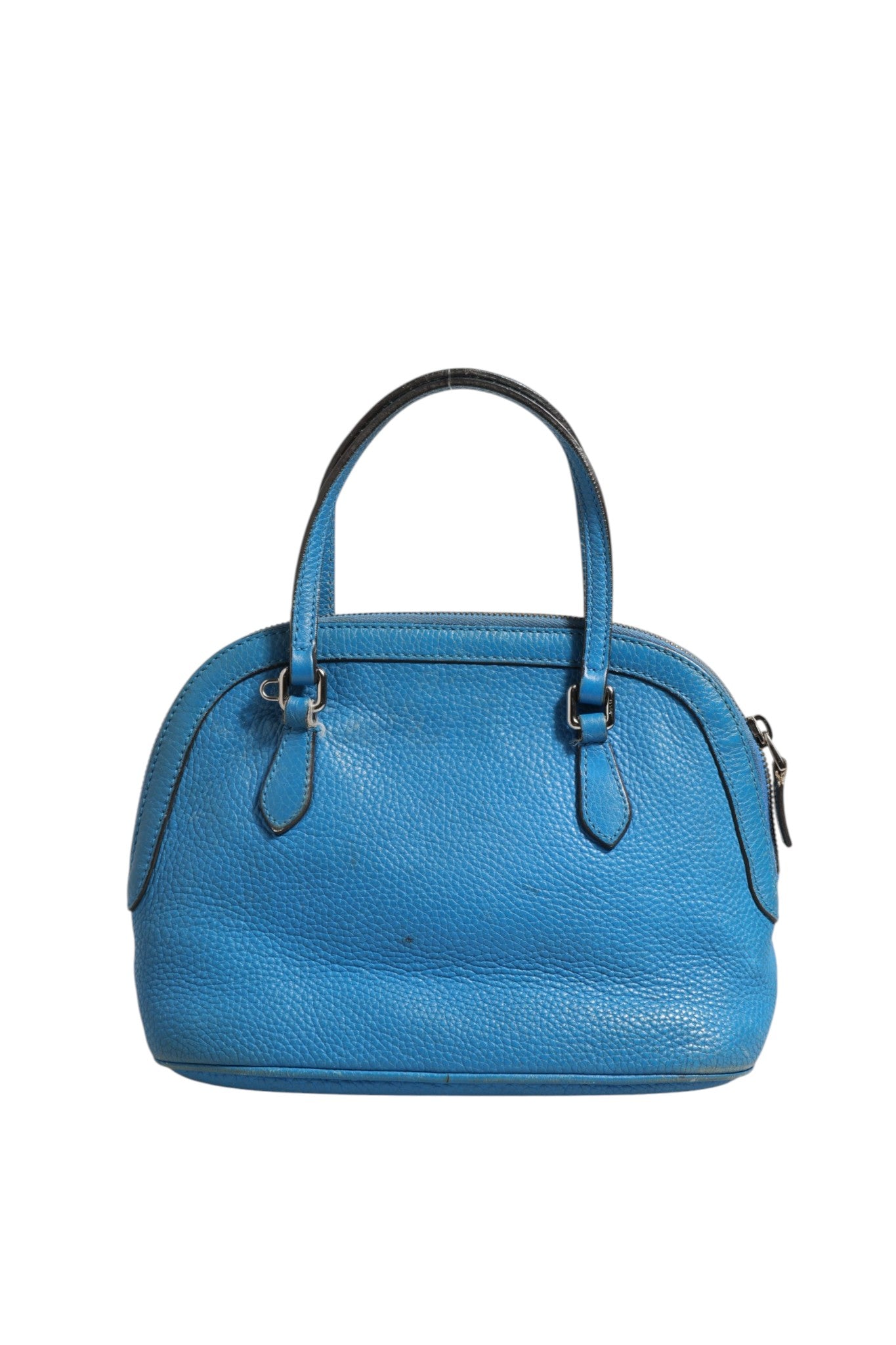 Gucci Blue Leather Dome Handbag