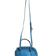 Gucci Blue Leather Dome Handbag