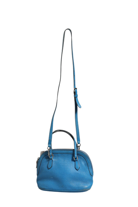 Gucci Blue Leather Dome Handbag