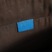 Gucci Blue Leather Dome Handbag