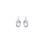 Rabanne Silver Resin Earrings