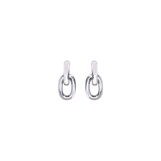 Rabanne Silver Resin Earrings