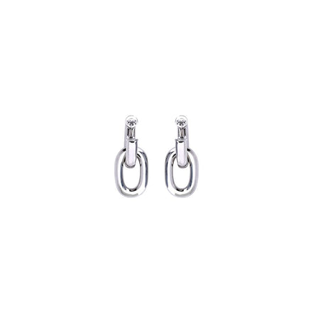 Rabanne Silver Resin Earrings
