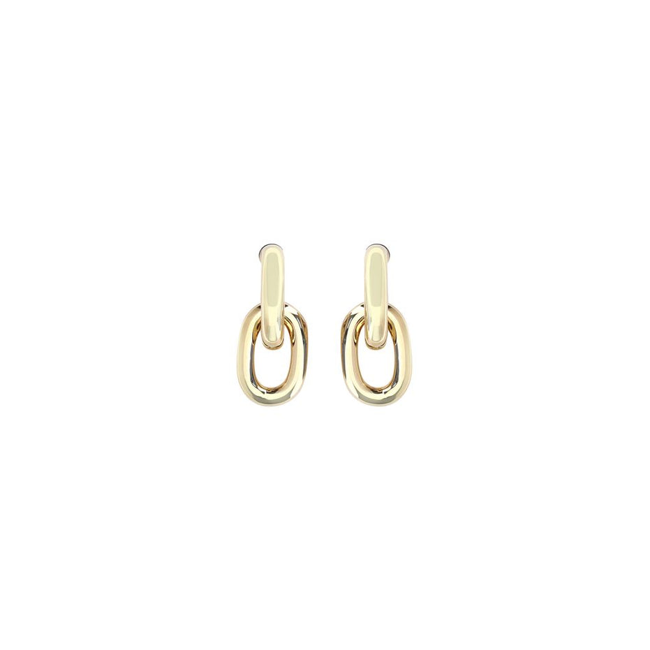 Rabanne Gold Resin Earrings