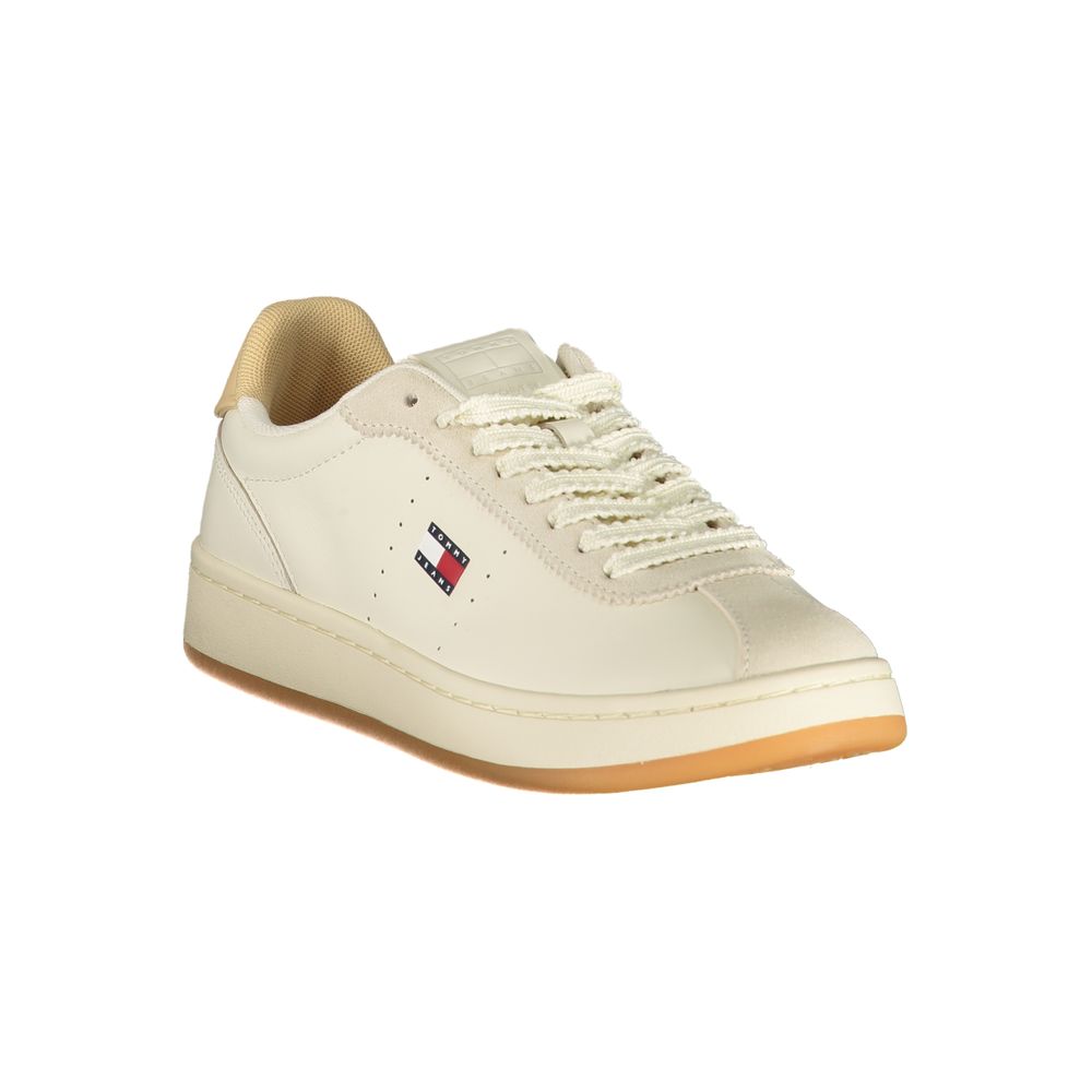 Γυναικεία αθλητικά Tommy Hilfiger Beige από πολυουρεθάνη