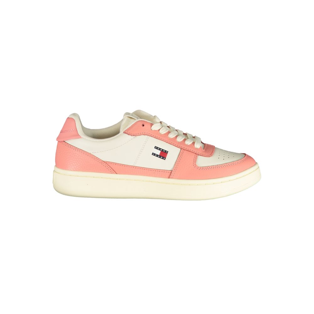 Γυναικεία αθλητικά Tommy Hilfiger White από πολυουρεθάνη