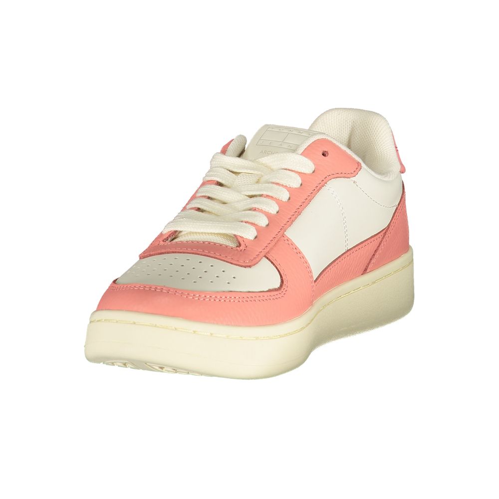 Γυναικεία αθλητικά Tommy Hilfiger White από πολυουρεθάνη