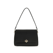 Tory Burch Black Calf Leather Bos Taurus Shoulder Bag