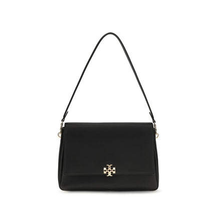 Tory Burch Black Calf Leather Bos Taurus Shoulder Bag