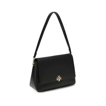 Tory Burch Black Calf Leather Bos Taurus Shoulder Bag