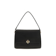 Tory Burch Black Calf Leather Bos Taurus Shoulder Bag