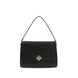 Tory Burch Black Calf Leather Bos Taurus Shoulder Bag