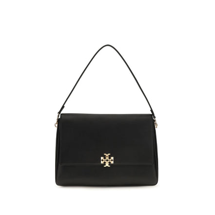 Tory Burch Black Calf Leather Bos Taurus Shoulder Bag