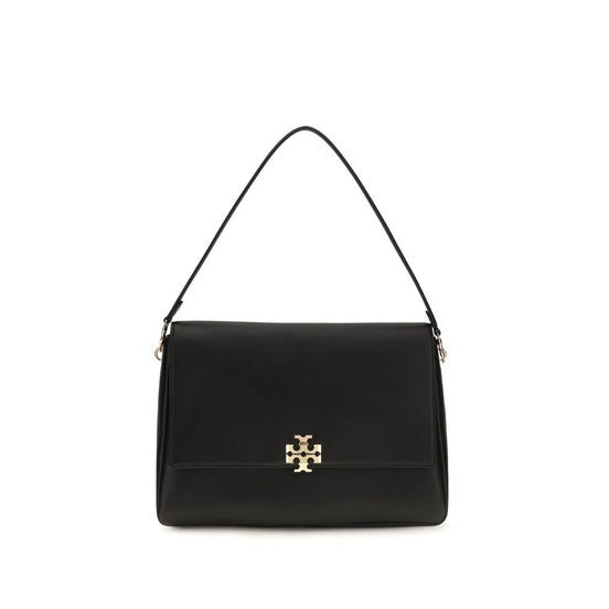 Tory Burch Μαύρη Δερμάτινη Τσάντα Ώμου Bos Taurus