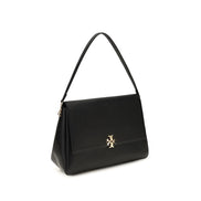 Tory Burch Black Calf Leather Bos Taurus Shoulder Bag