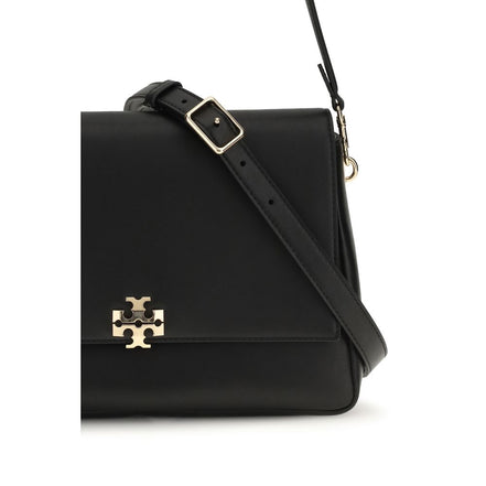 Tory Burch Black Calf Leather Bos Taurus Shoulder Bag