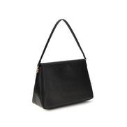 Tory Burch Black Calf Leather Bos Taurus Shoulder Bag