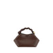 Ganni Brown Calf Leather Bos Taurus Handbag